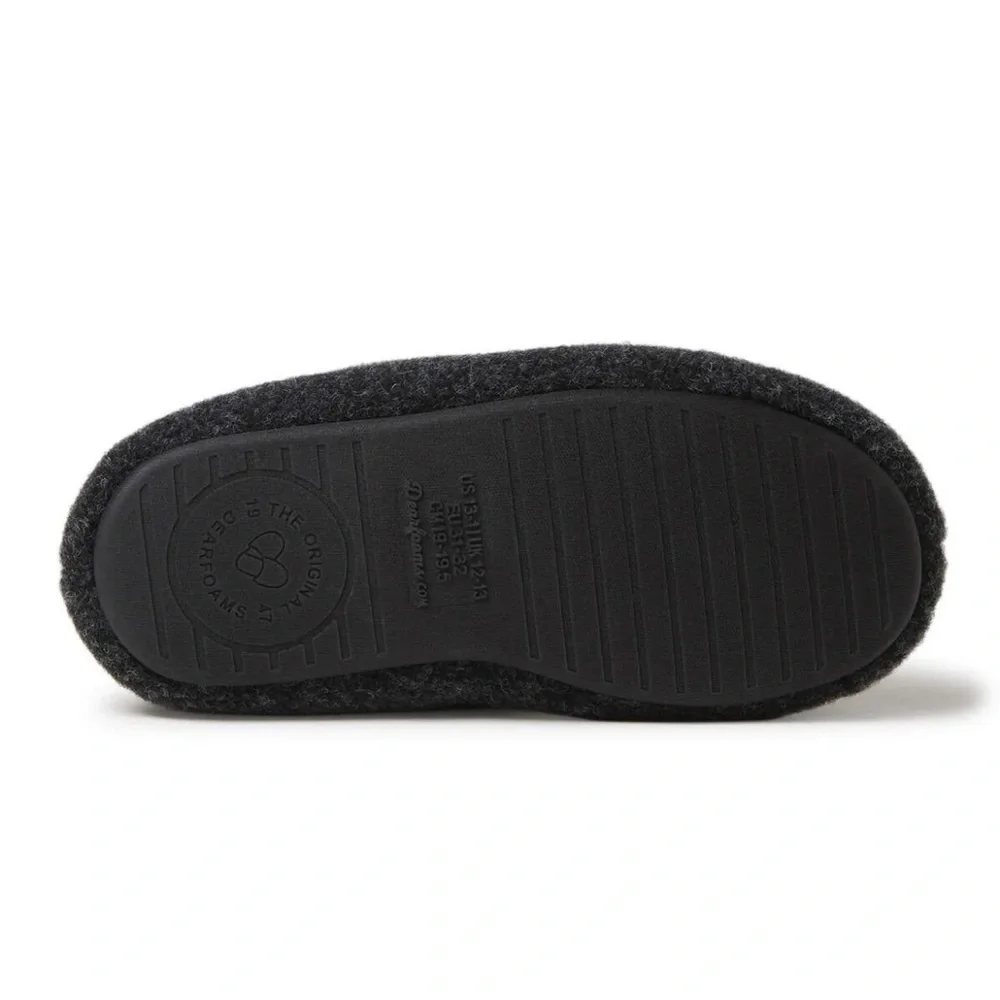 NWT Kids DEARFOAMS Hunter Felted Microwool Moccasin Slipper Buffalo Plaid 2/3